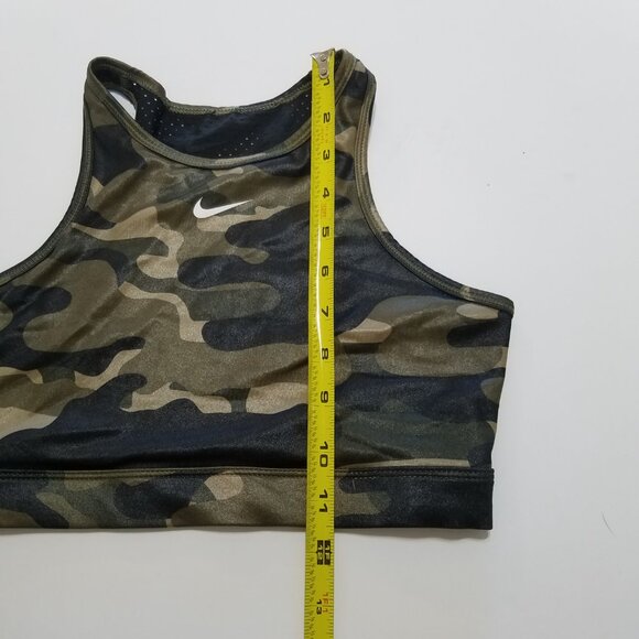 Nike Camo High Neck Unlined Sports Bra Size S - Picture 3 of 7